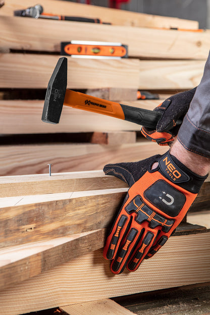 NEO TOOLS Általános kalapács 800g, üvegszál nyél, kétkomponensű markolat 25-146