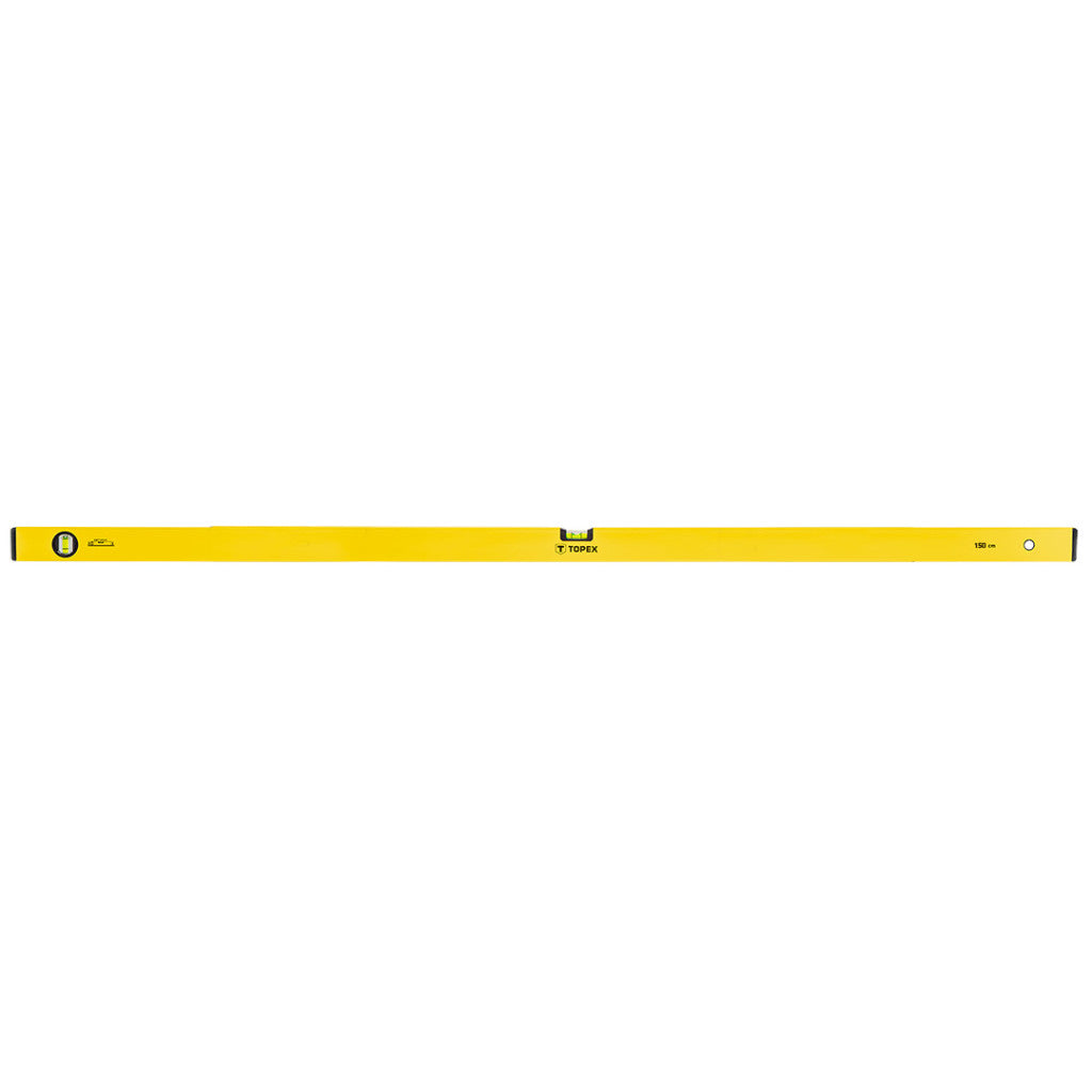 TOPEX Vízmérték, 150cm, 2 libella, aluminium, ±1mm/m 29C506