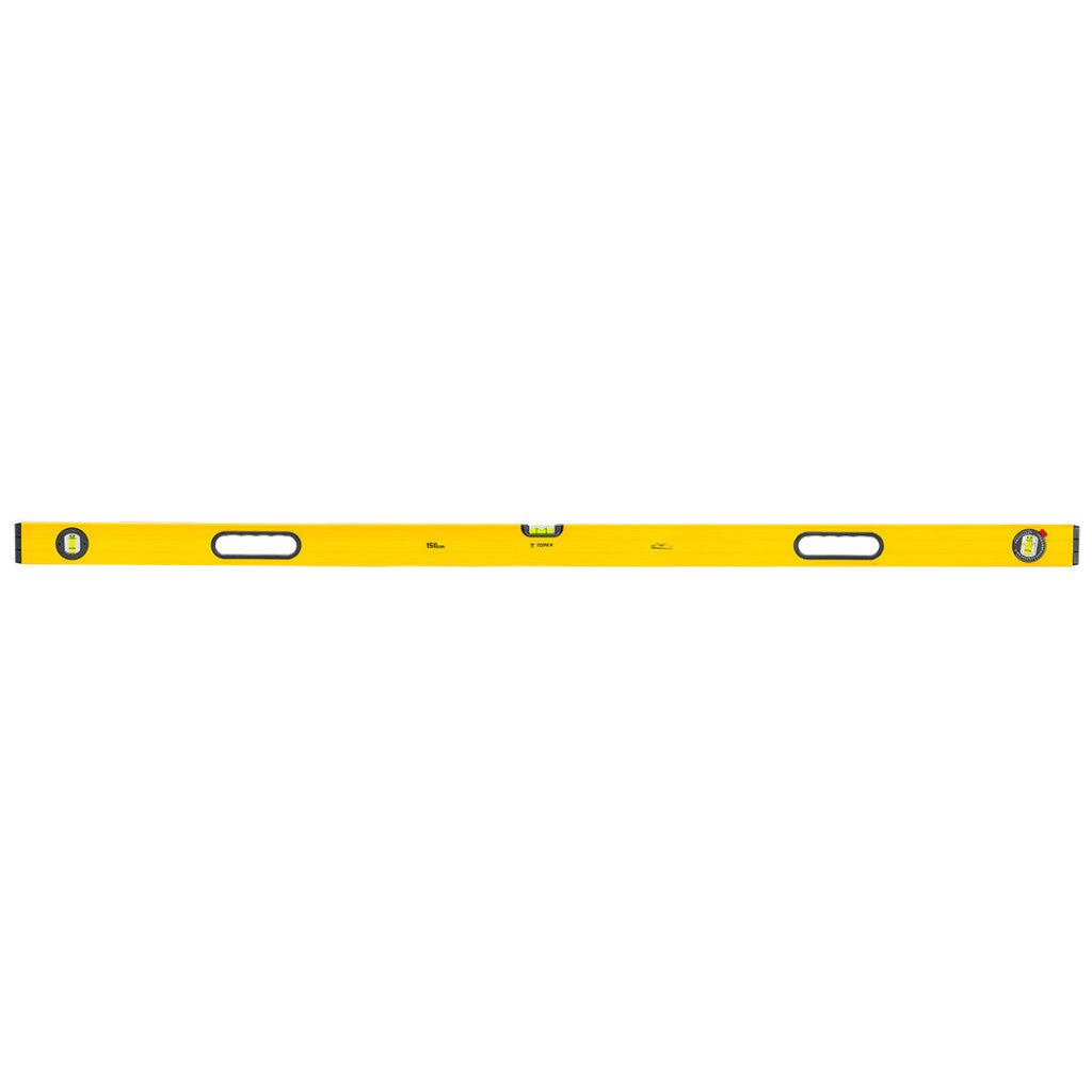 TOPEX Vízmérték, 150cm, 3 libella, 2 markolat, aluminium, ±0,5mm/m 29C606