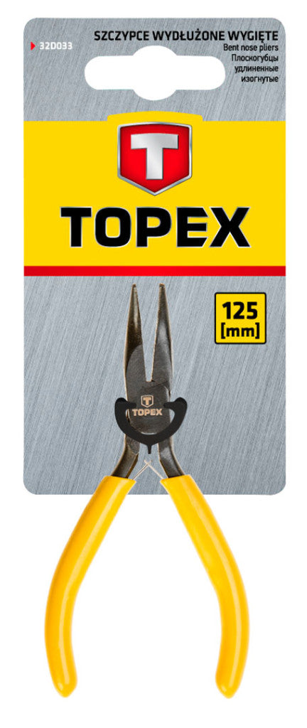 TOPEX Precíziós Hosszúcsőrű fogó 140mm 32D033