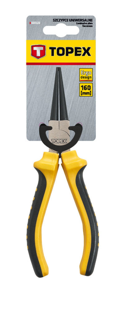 TOPEX Kerekcsőrű fogó 160mm 32D109