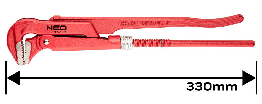 NEO TOOLS Csőfogó 90fok, 1", CV, 330mm 25 év garanciával 02-423