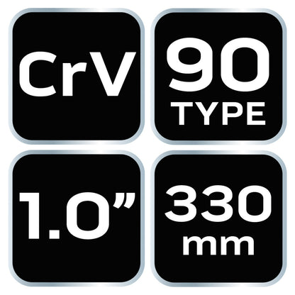 NEO TOOLS Csőfogó 90fok, 1", CV, 330mm 25 év garanciával 02-423