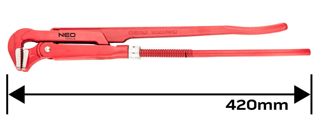 NEO TOOLS Csőfogó 90fok, 1,5", CV, 420mm 25 év garanciával 02-424
