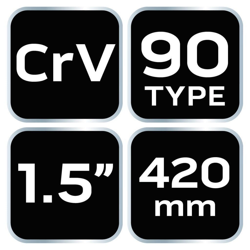 NEO TOOLS Csőfogó 90fok, 1,5", CV, 420mm 25 év garanciával 02-424
