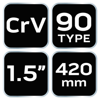 NEO TOOLS Csőfogó 90fok, 1,5", CV, 420mm 25 év garanciával 02-424