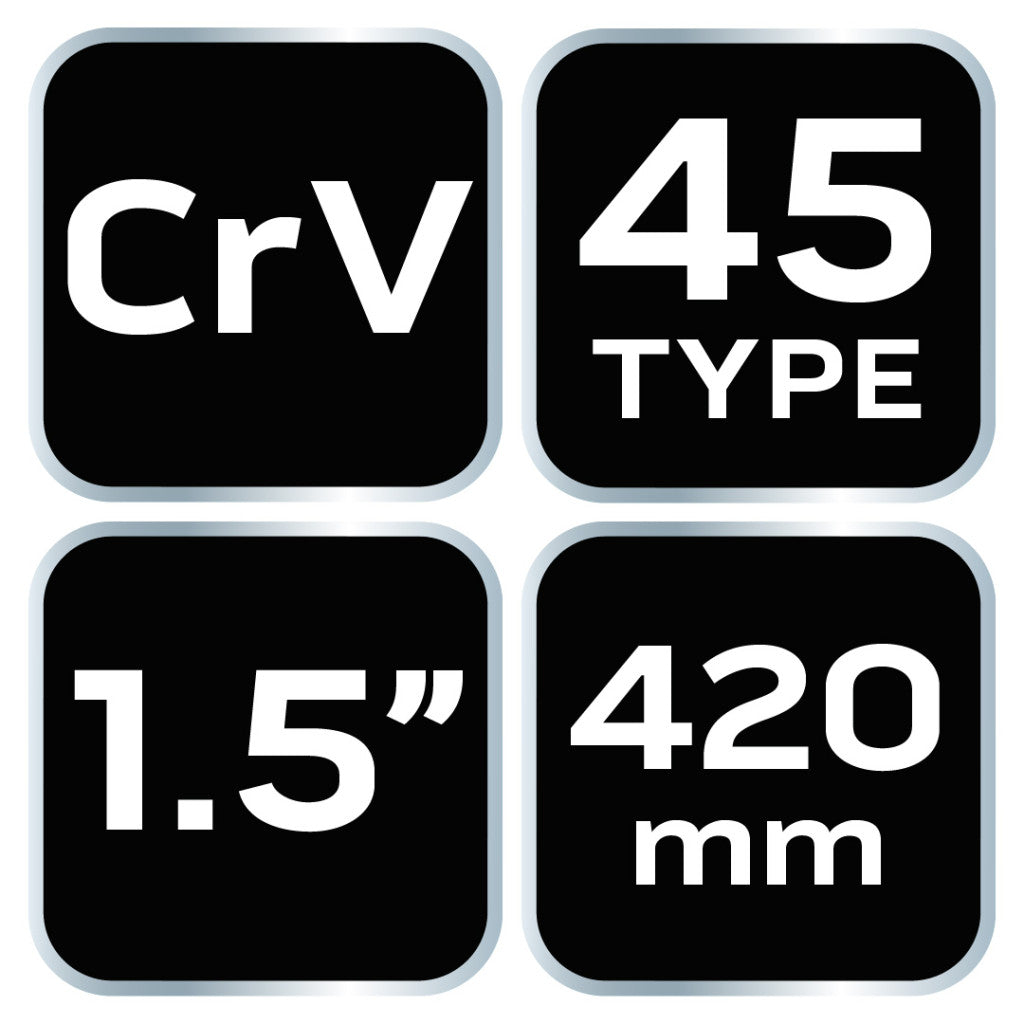 NEO TOOLS Csőfogó 45fok, 1,5", CrV, Line, 420mm 25 év garanciával 02-427