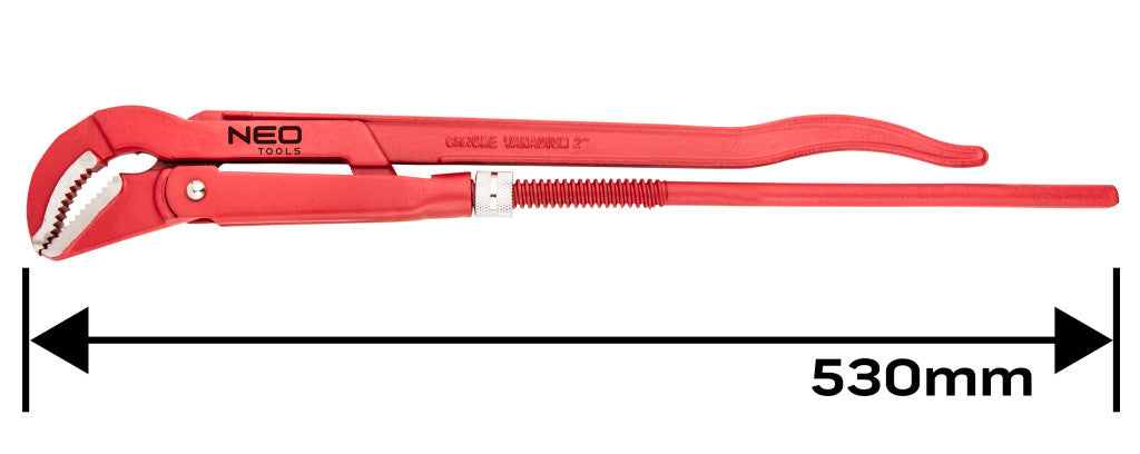 NEO TOOLS Csőfogó 45fok, 2", CrV, Line, 530mm 25 év garanciával 02-428