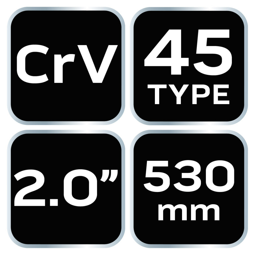 NEO TOOLS Csőfogó 45fok, 2", CrV, Line, 530mm 25 év garanciával 02-428