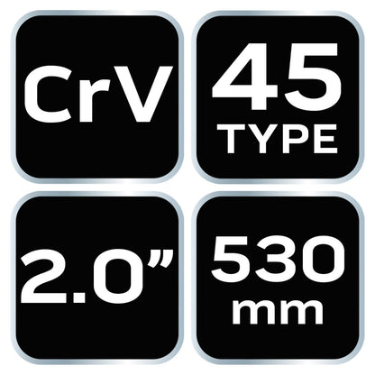 NEO TOOLS Csőfogó 45fok, 2", CrV, Line, 530mm 25 év garanciával 02-428