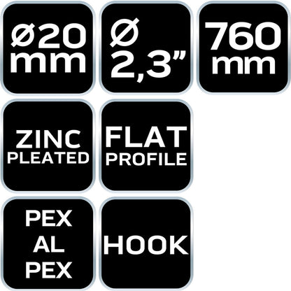 NEO TOOLS PEX csőhajlító rugó 20x760 mm 02-432