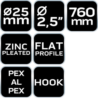 NEO TOOLS PEX csőhajlító rugó 25x760 mm 02-433