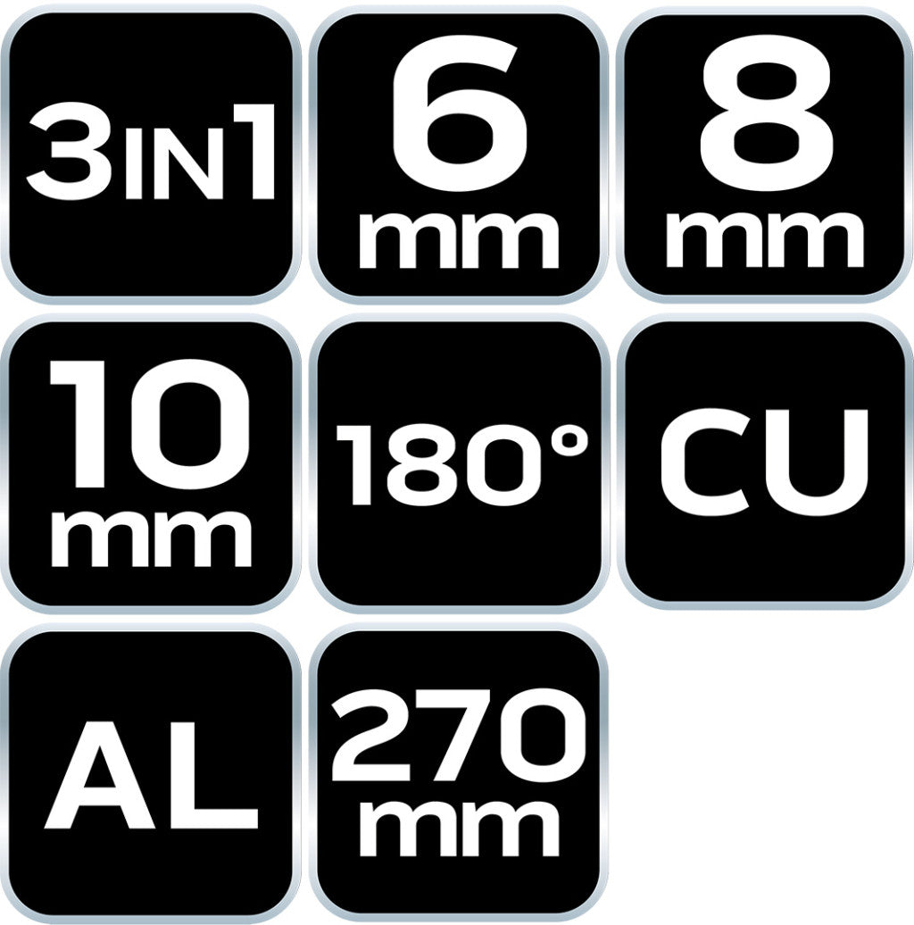 NEO TOOLS Csőhajlító 3az1-ben - 6, 8, 10mm 25 év garanciával 02-439