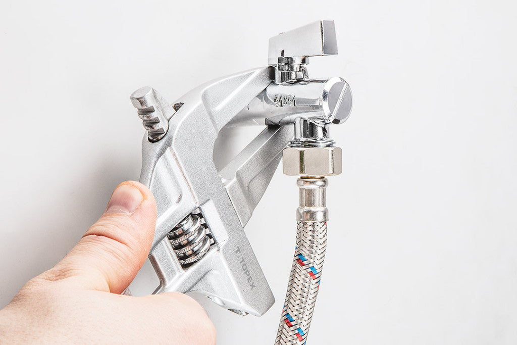 TOPEX Állítható villáskulcs, csavarkulcs, 200mm, 0-70mm, aluminium  35D700