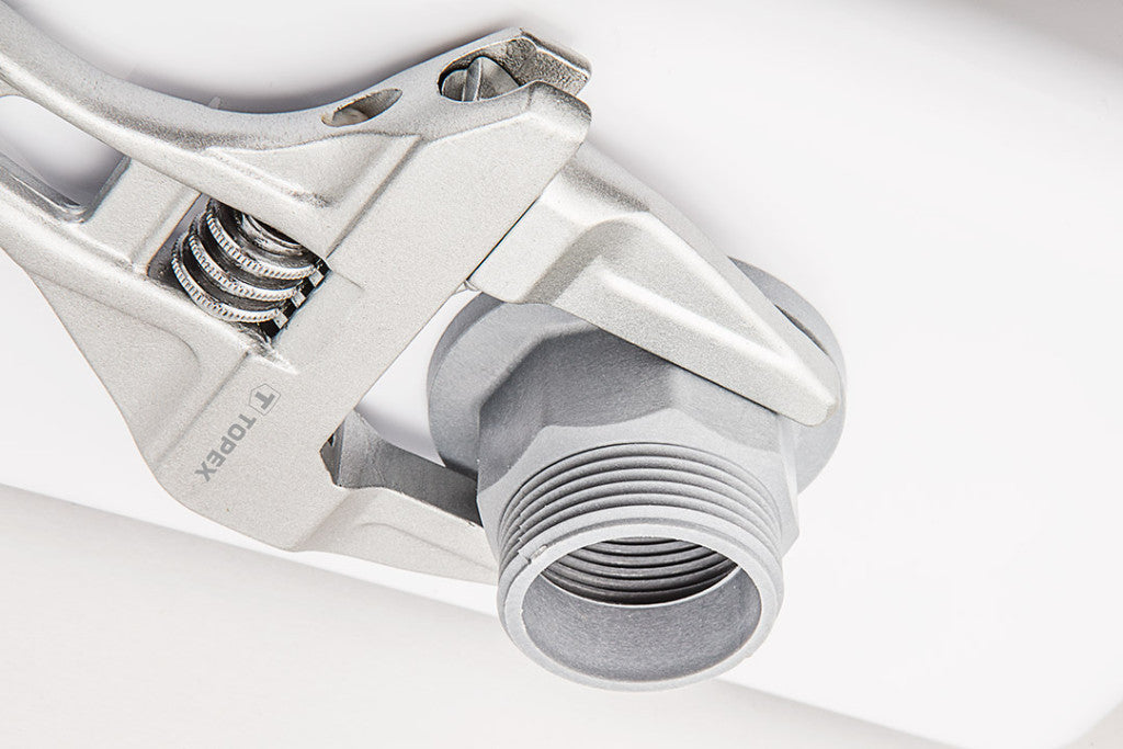 TOPEX Állítható villáskulcs, csavarkulcs, 200mm, 0-70mm, aluminium  35D700