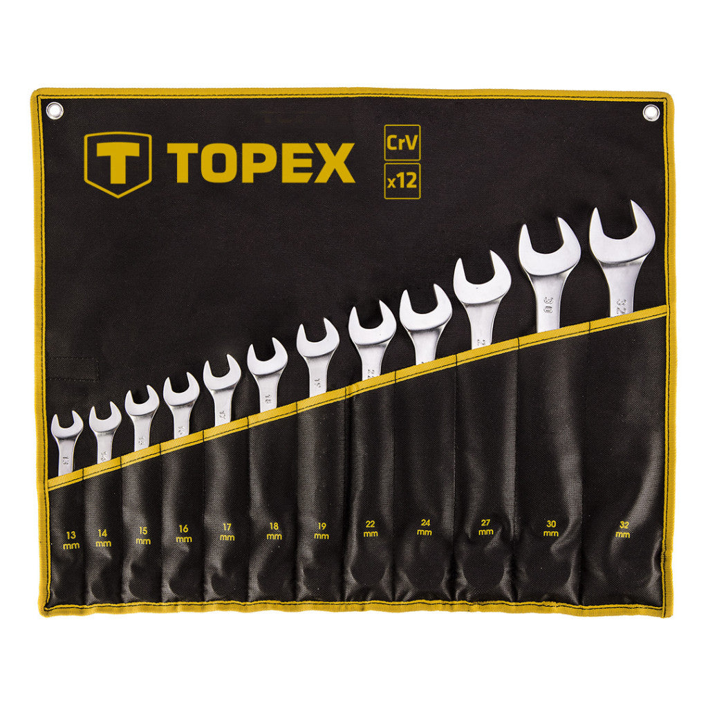 TOPEX Csillag-villáskulcs készlet 10-32mm, 12db 35D758