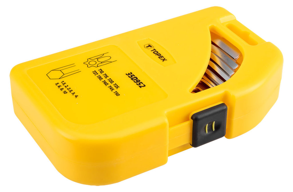 TOPEX IMBUSZ ÉS TORXKULCS készlet 18db 35D952