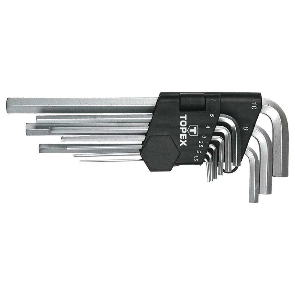 TOPEX Imbuszkulcs készlet 9db, HOSSZÚ 1.5-10MM 35D956