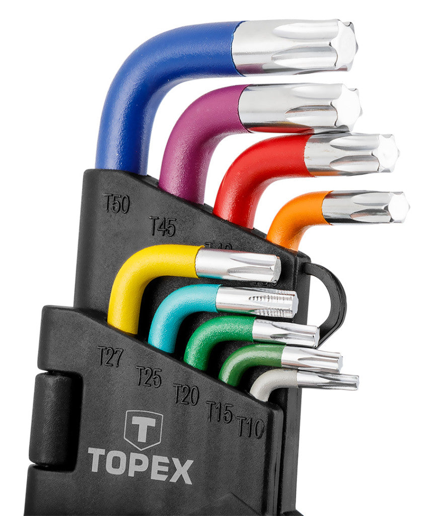 TOPEX Torxkulcs készlet 9db, SZÍNES 35D969