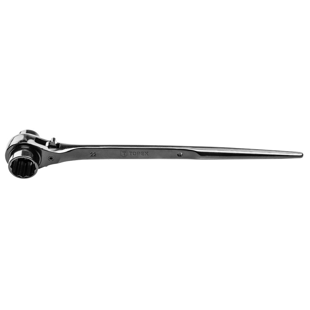 TOPEX Dupla racsnis kulcs 19x22mm 38D300