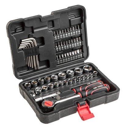 Top Tools Dugókulcskészlet + bitkészlet 3/8", 63db 38D515