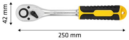TOPEX Racsnis kulcs, 1/2", 250mm 38D541-1