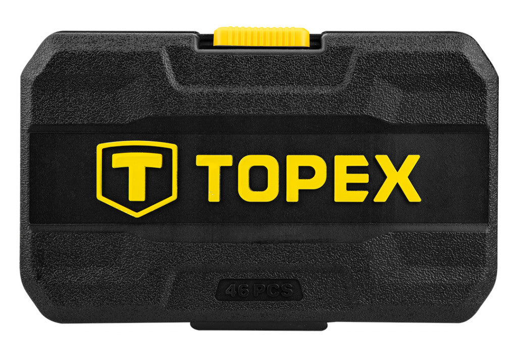 TOPEX Dugókulcskészlet + bitkészlet 1/4" 46db 38D640
