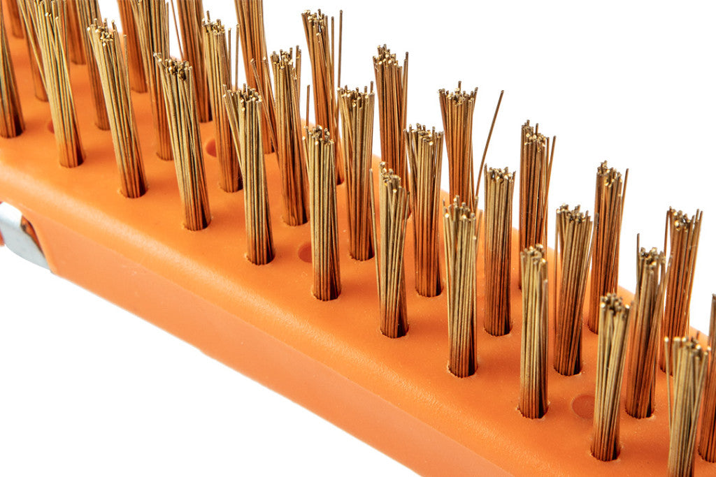 NEO TOOLS Drótkefe, sárgaréz, 3x19 sor, kaparóval 39-032