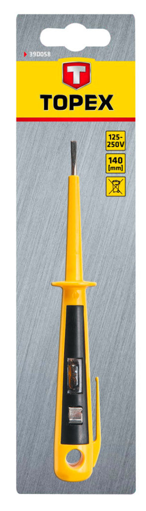 TOPEX Feszültségvizsgáló, fázisceruza 125-250 V, 140mm 39D058