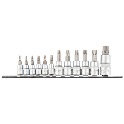 TOPEX Torxbitkészlet 1/4, 3/8, 1/2", 12db 39D342