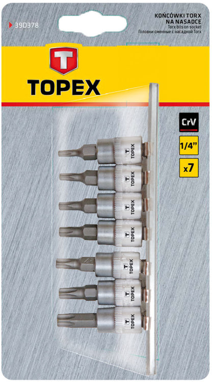 TOPEX Torxbitkészlet 7db, T10-39 39D378