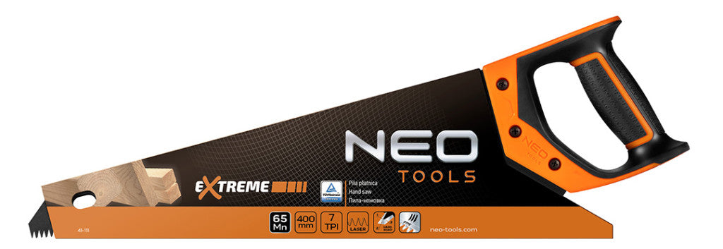NEO TOOLS Kézifűrész 400mm, 7 TPI, PTFE 41-111
