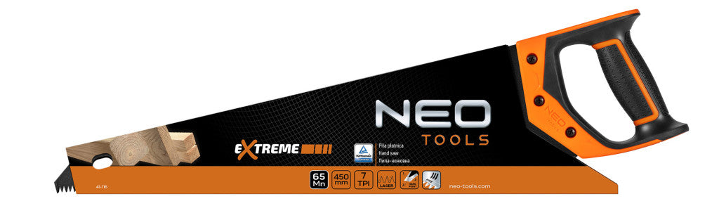 NEO TOOLS Kézifűrész 450mm, 7 TPI, PTFE 41-116