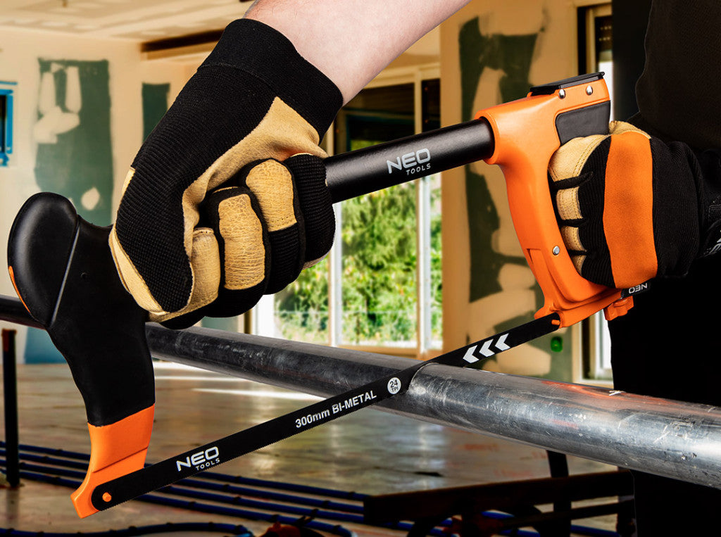 NEO TOOLS Fémfűrész 300mm laptartóval, alumínium, kétkomponensű markolat 43-301