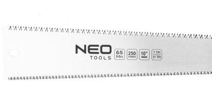 NEO TOOLS Japán fűrész, kétoldalas, fűrészlap:250mm(10"), 7 és 11 TPI 44-612