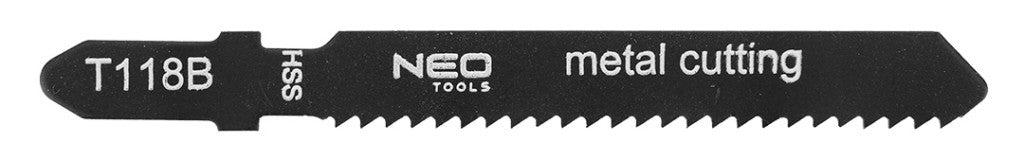 NEO TOOLS Kézifűrész szett univerzális befogóval, 4 db lappal, dekopír és orrfűrész lapokhoz. 44-650