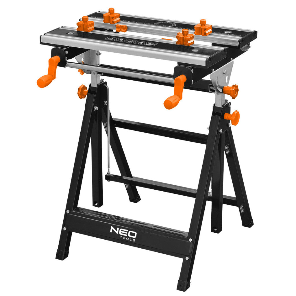 NEO TOOLS Állítható munkapad, alumínium 60 x 58 x 77-107cm 44-700