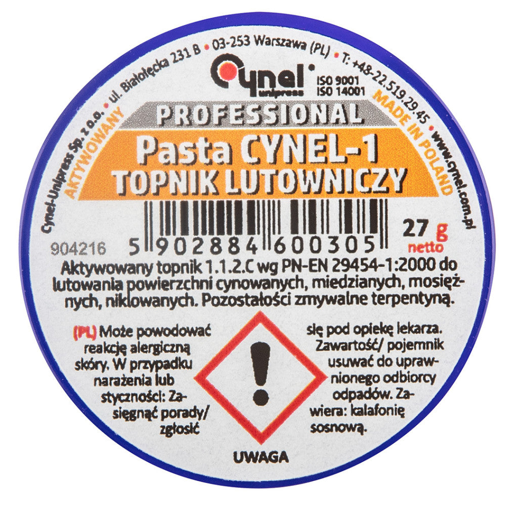 CYNEL Forrasztópaszta, 35 ml 44E816
