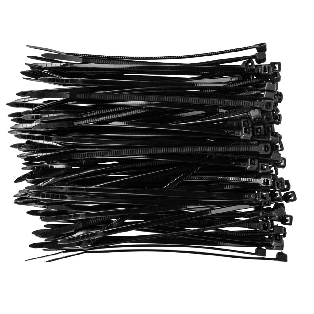 TOPEX KÁBELKÖTEGELŐ, gyorskötöző, 2,5mm x 100mm, fekete, 100db 44E970