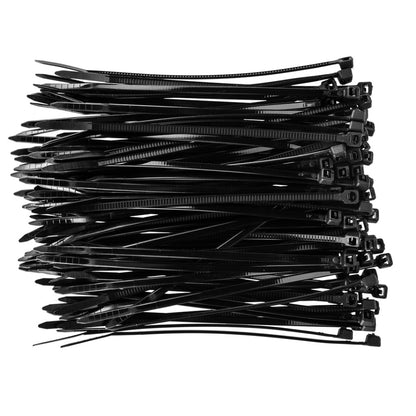 TOPEX KÁBELKÖTEGELŐ, gyorskötöző, 2,5mm x 100mm, fekete, 100db 44E970