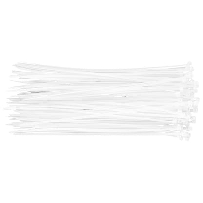 TOPEX KÁBELKÖTEGELŐ, gyorskötöző, 2,5mm x 200mm, fehér, 100db 44E971