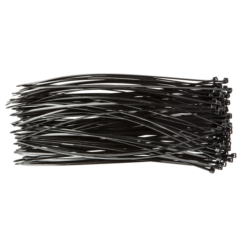 TOPEX KÁBELKÖTEGELŐ, gyorskötöző, 2,5mm x 200mm, fekete, 100db 44E972