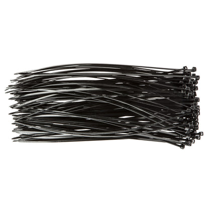 TOPEX KÁBELKÖTEGELŐ, gyorskötöző, 2,5mm x 200mm, fekete, 100db 44E972