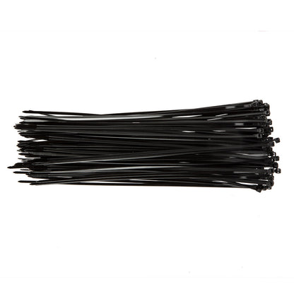 TOPEX KÁBELKÖTEGELŐ, gyorskötöző, 3,6mm x 300mm, fekete, 100db 44E973