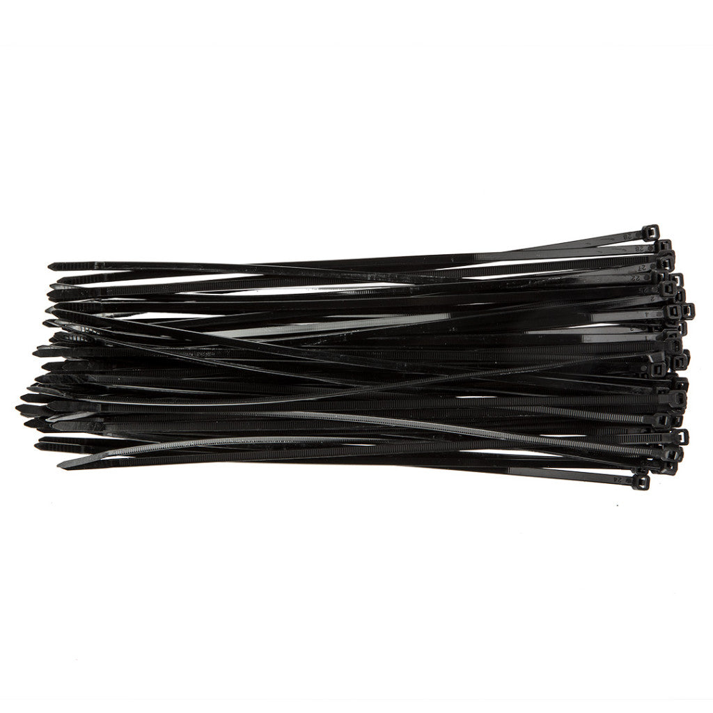 TOPEX KÁBELKÖTEGELŐ, gyorskötöző, 4,8mm x 300mm, fekete, 75db 44E980