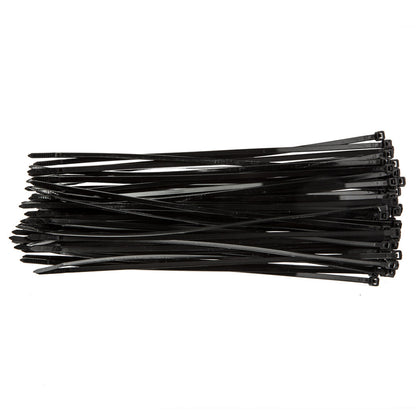 TOPEX KÁBELKÖTEGELŐ, gyorskötöző, 4,8mm x 300mm, fekete, 75db 44E980