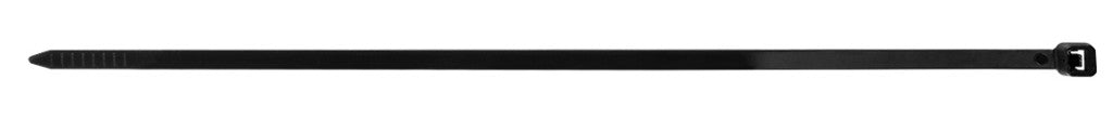 TOPEX KÁBELKÖTEGELŐ, gyorskötöző, 4,8mm x 370mm, fekete, 75db 44E982