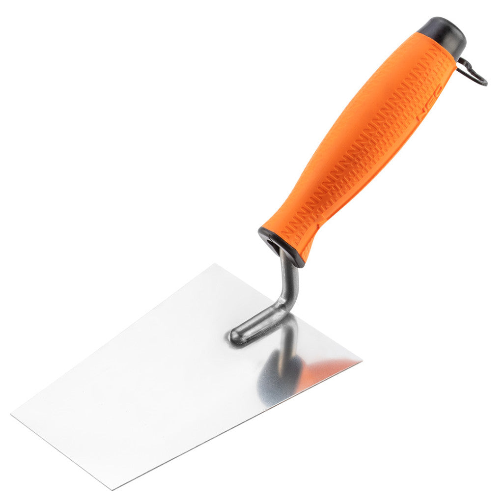 NEO TOOLS Kőműves kanál szögletes, berni, 140mm, kétkomponensű markolat 50-146