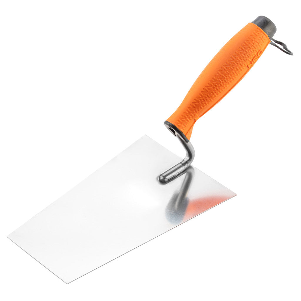 NEO TOOLS Kőműves kanál szögletes, berni, 180mm, kétkomponensű markolat 50-148