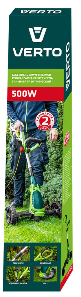 VERTO Fűszegélynyíró 550W, 2in1, vágásszélesség: 330mm 2 év garanciával 52G552
